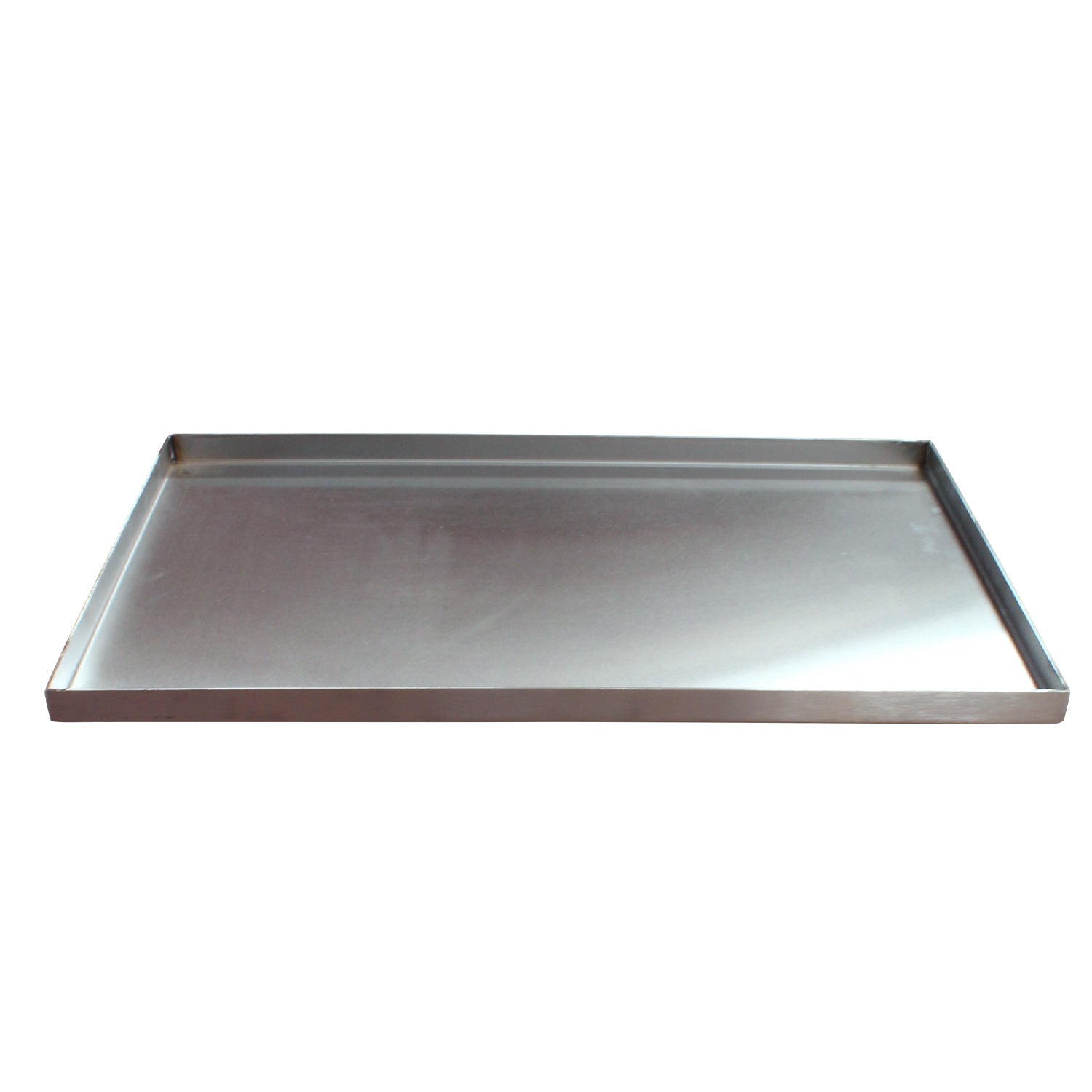 Plancha de acero inoxidable para parrilla y cocina - Rectangular mediana