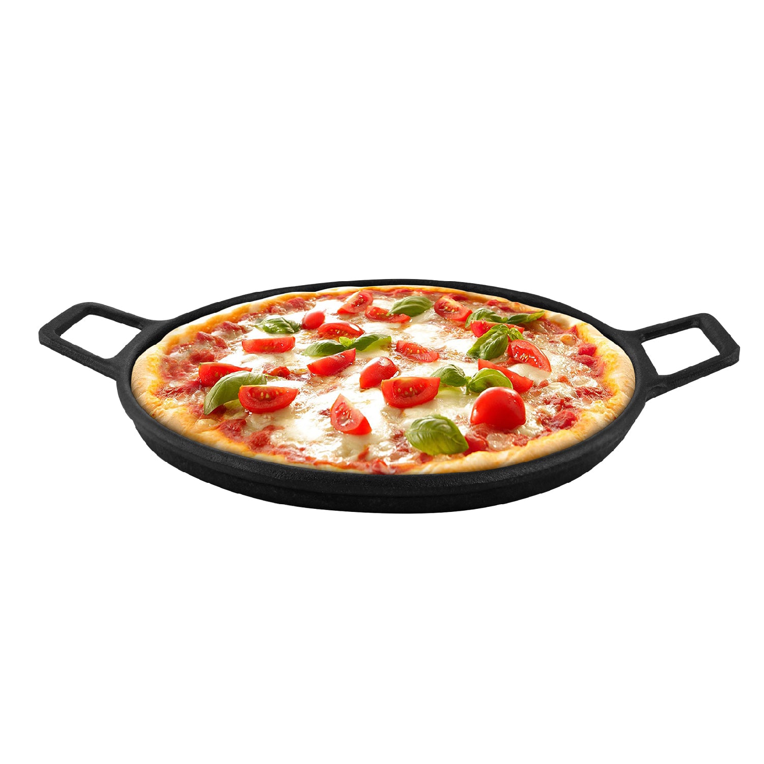 Plancha de hierro fundido para parrilla y cocina - Redonda (para pizza)